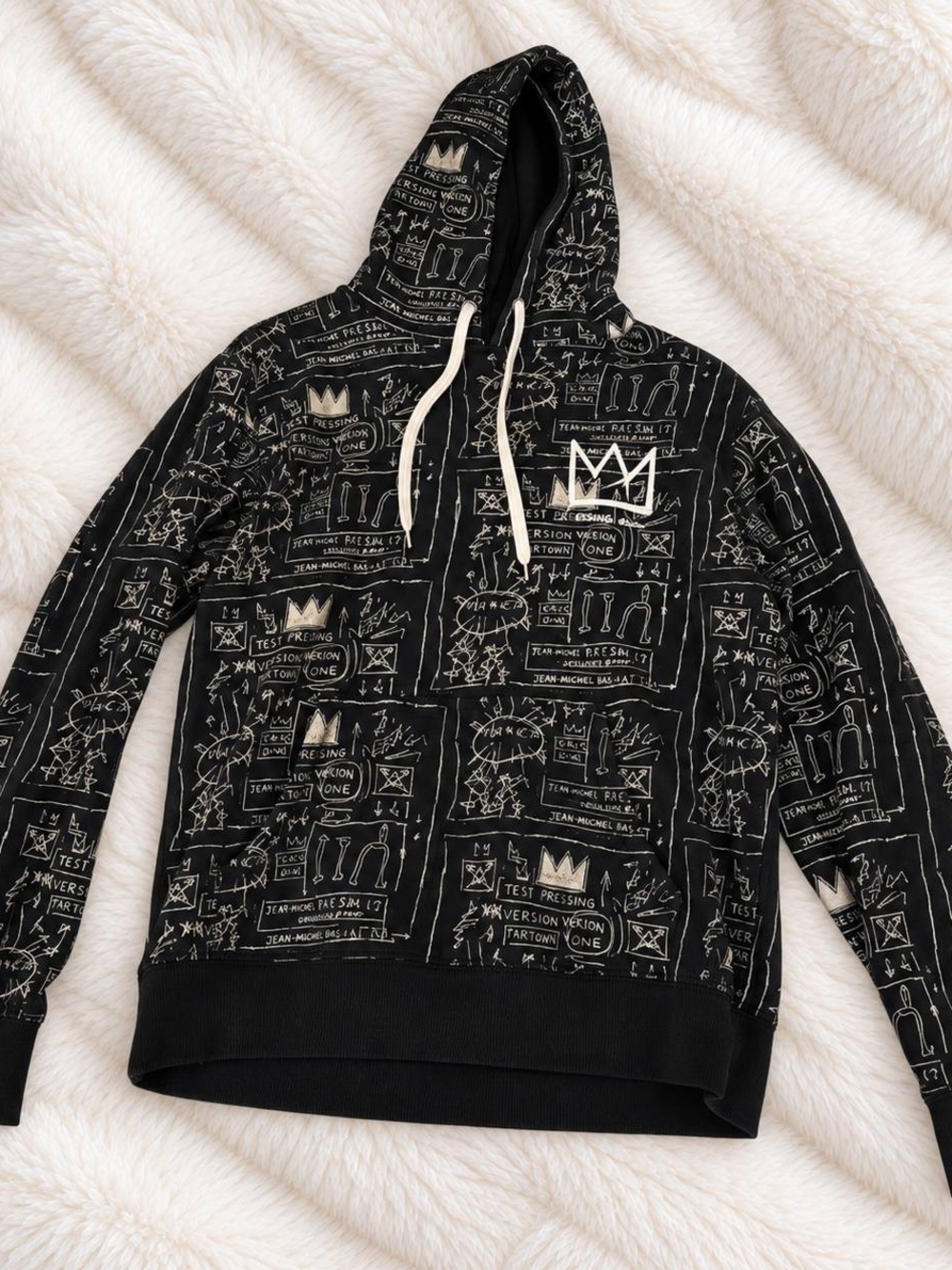 Black Graffity Style Hoodie Sweater